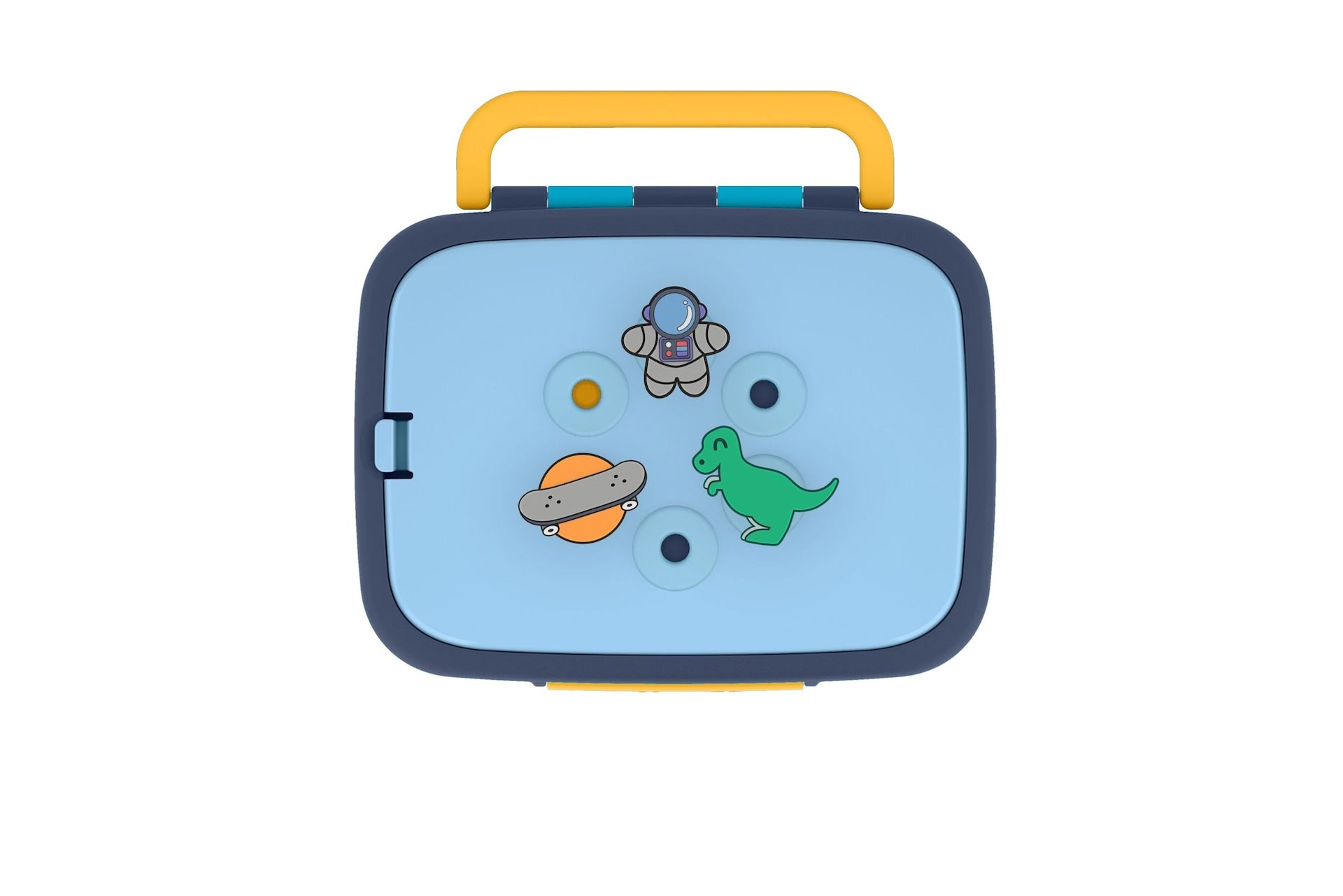 ello Benn Kids' Lunch Box with Quick Fill Lid, Assorted Colours, 3.6-Cups