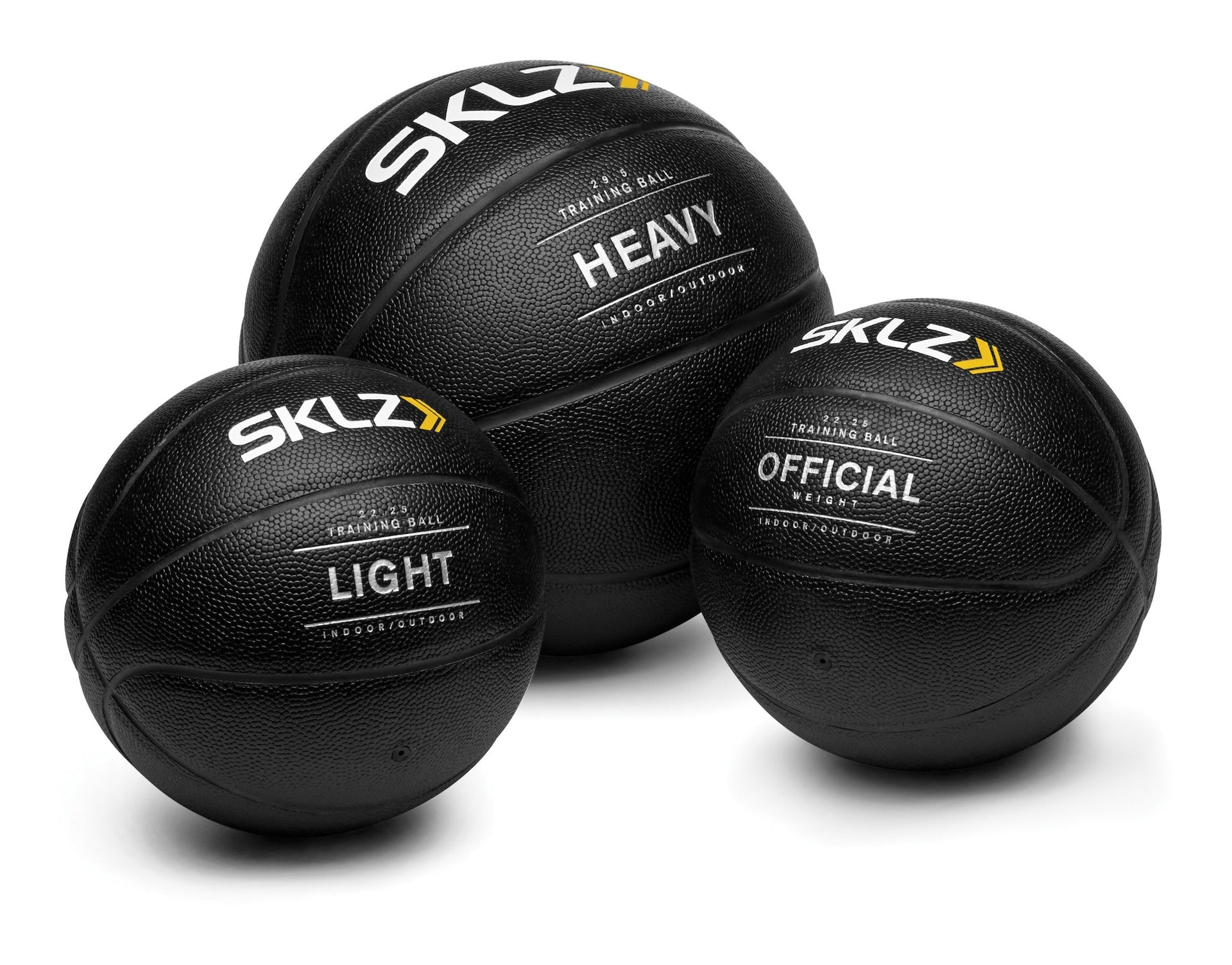 SKLZ Heavy Weight Control Indoor/Outdoor Training Basketball For Strength & Ball Handling, 3-lbs