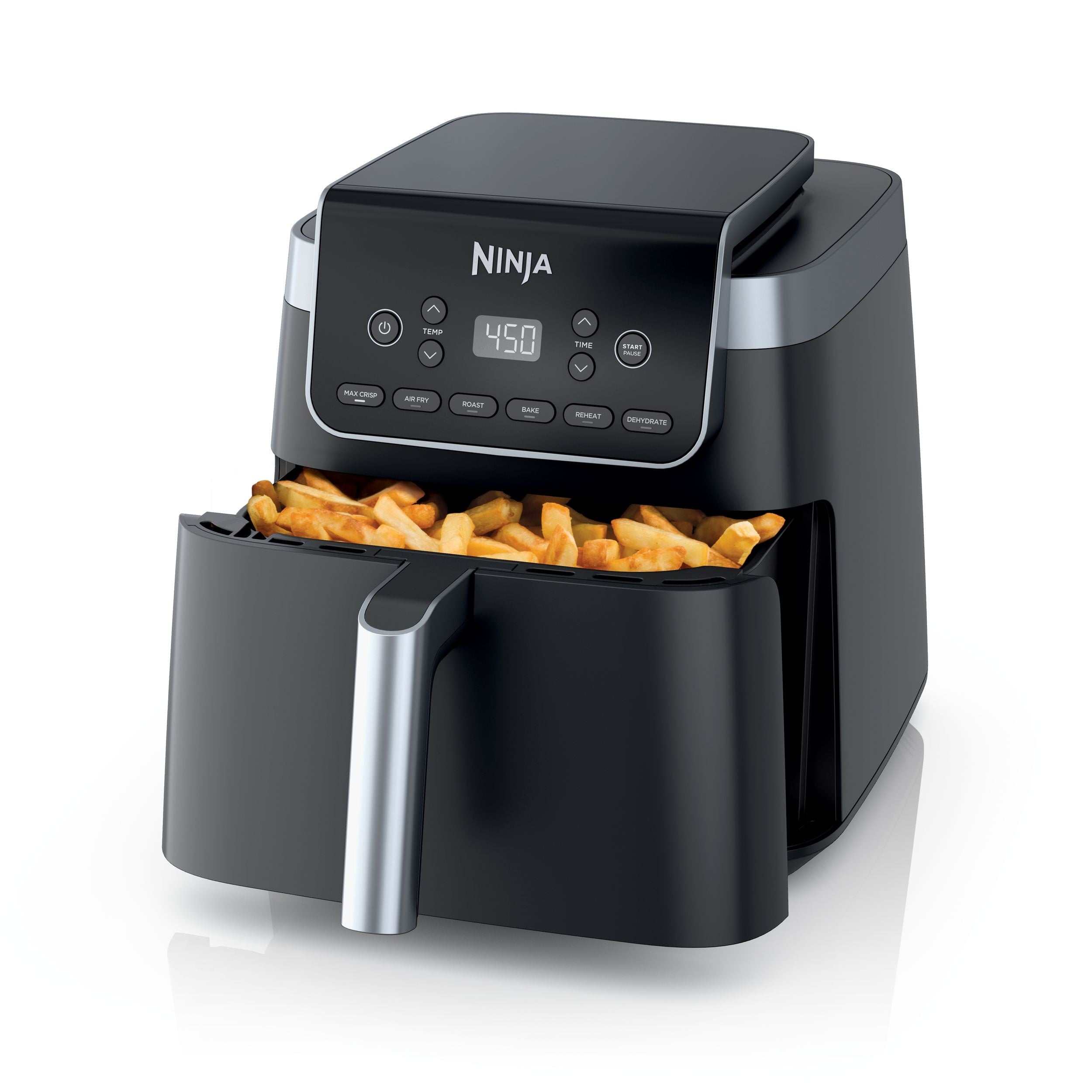 Ninja Pro XL 6-in-1 Air Fryer with Non-Stick Basket & Recipe Book, 6.5-qt