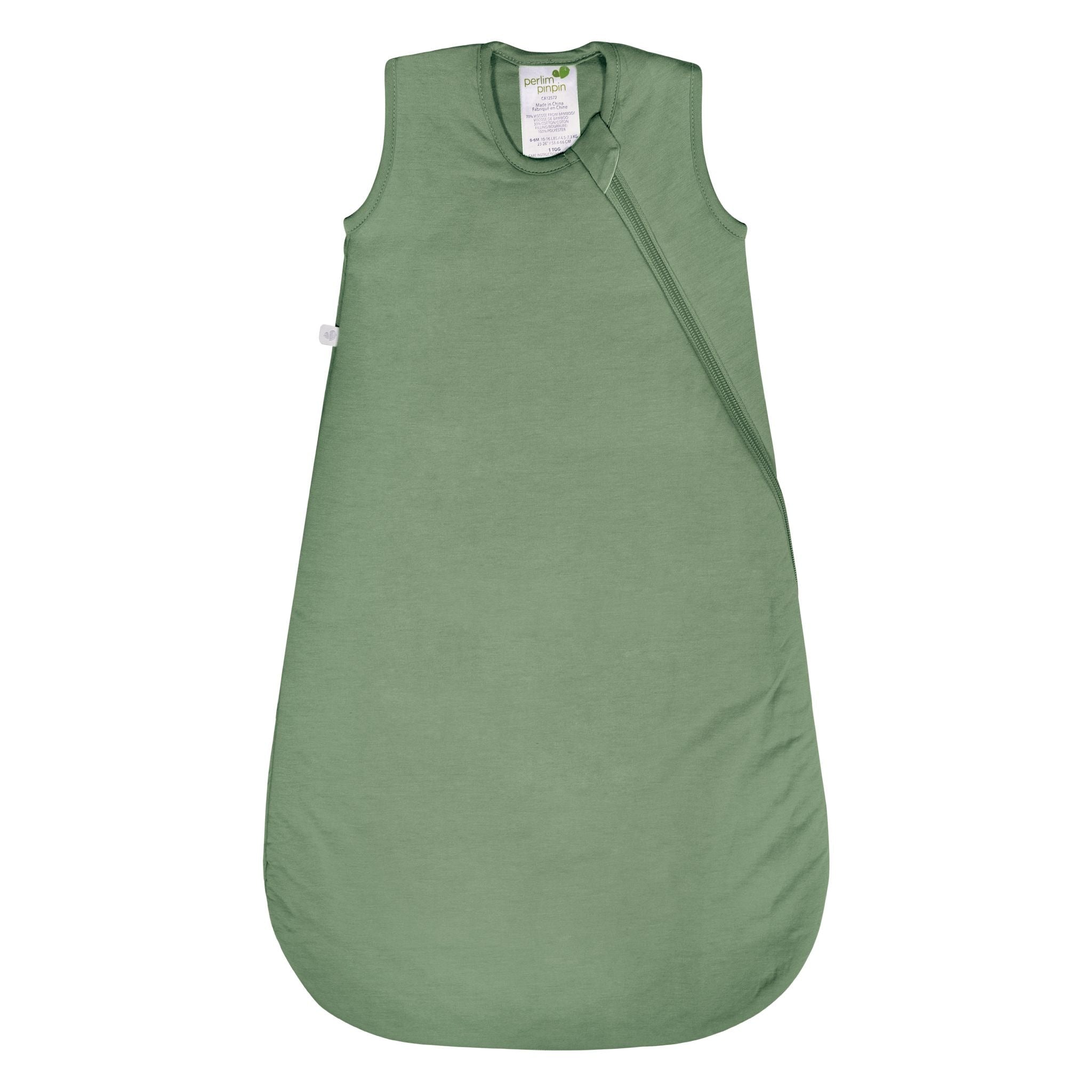 Perlimpinpin Bamboo Baby Sleep Bag, Hunter Green, 6-18 months
