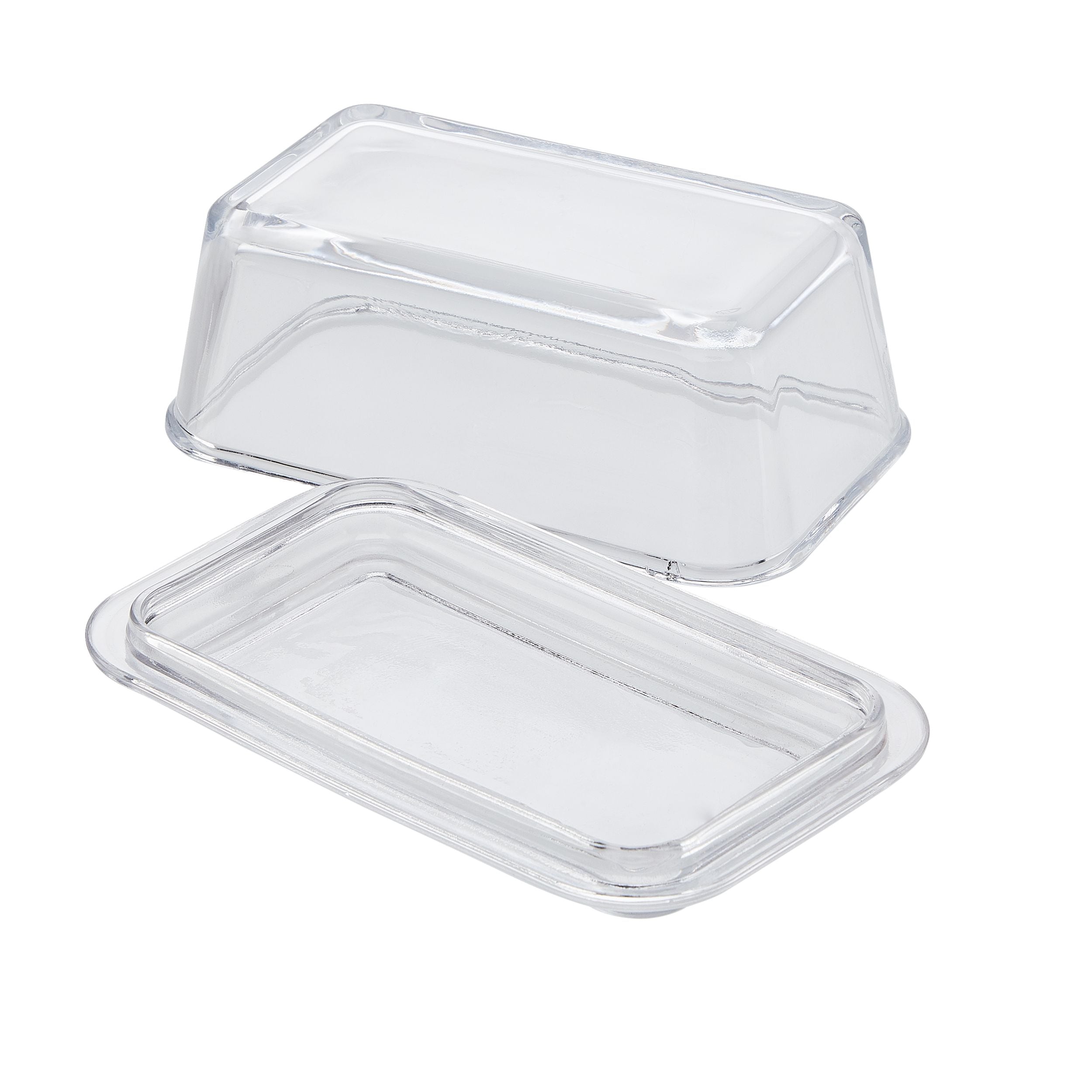 CANVAS Glass Butter Dish, 1-lb Butter Capacity, With Lid, Dishwasher Safe