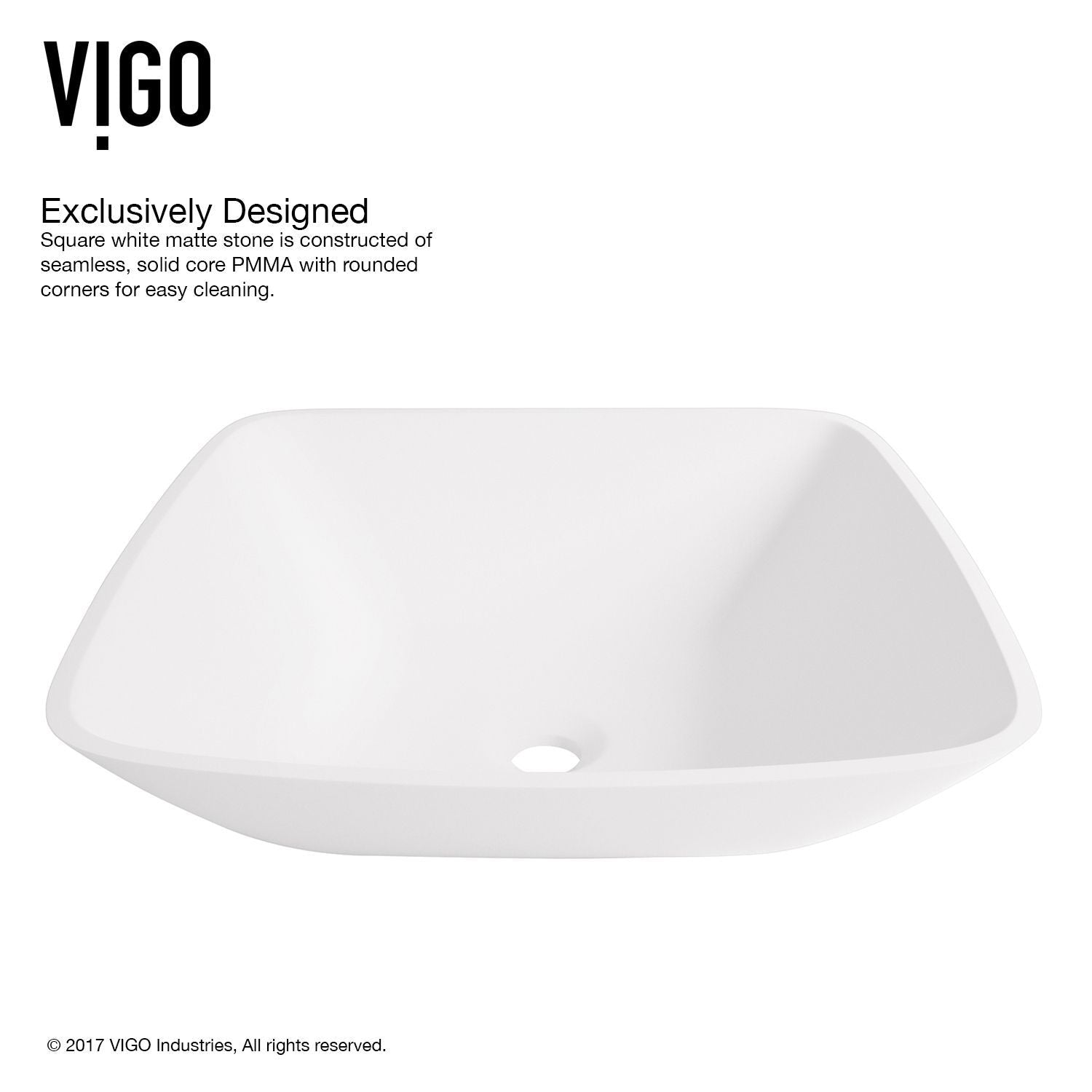 VIGO Hyacinth Matte Stone Round Vessel Bathroom Sink/Basin, Handpolished Construction, White