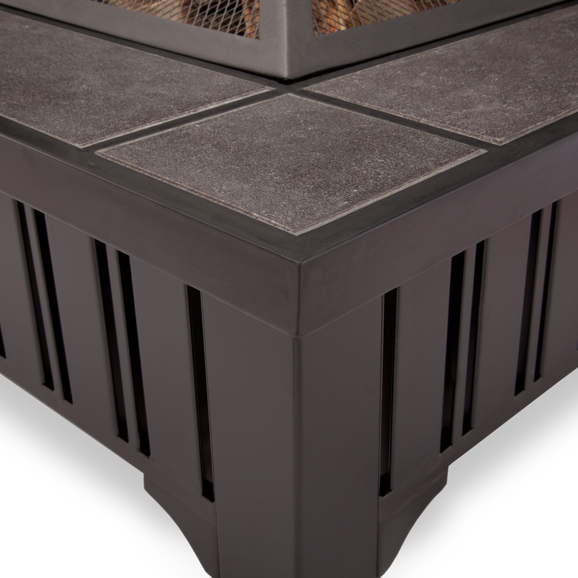 Lafayette Square Wood Burning Fire Pit in Black, 34-in