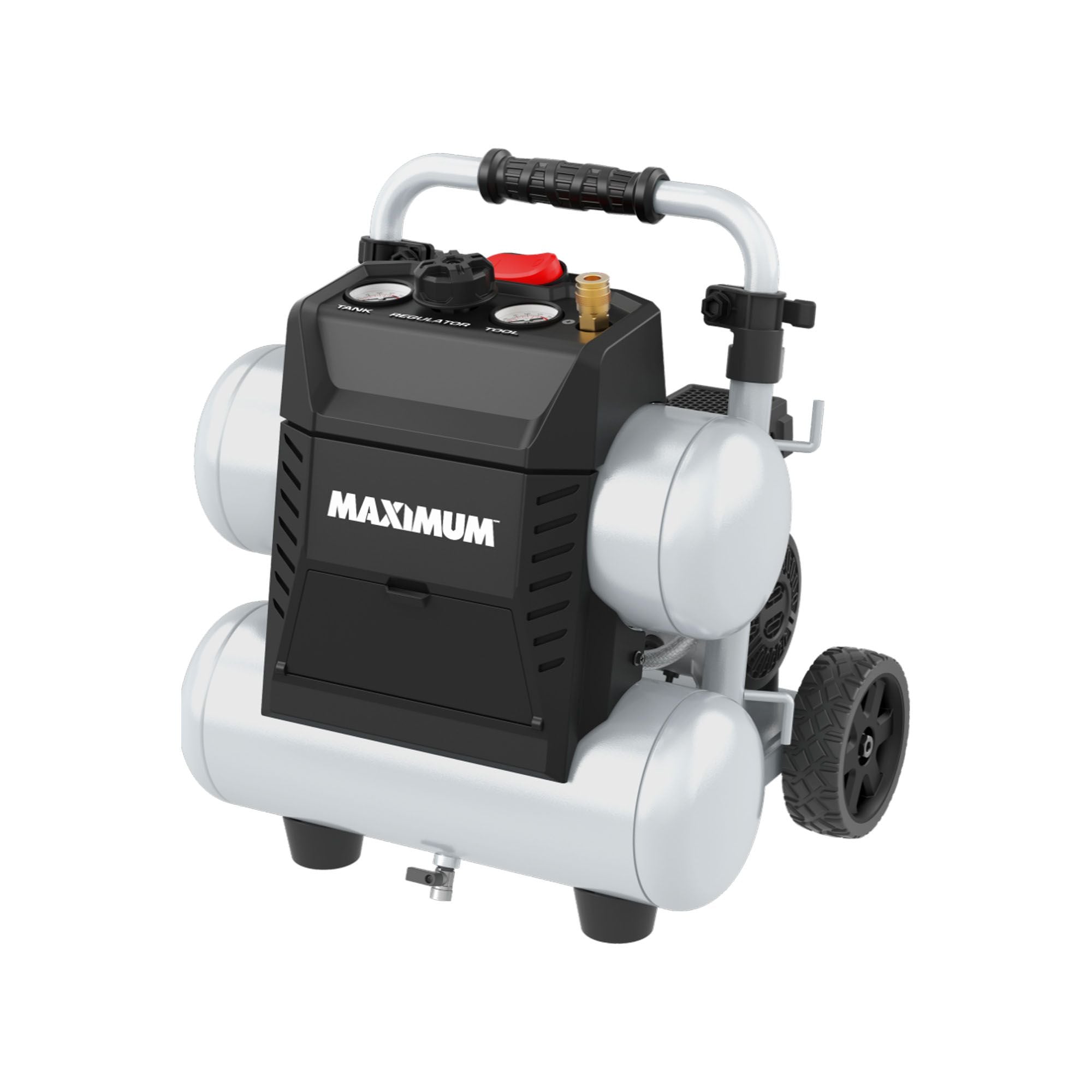 MAXIMUM 4.5-Gallon Quiet Air Compressor, 150 PSI, 1.3 HP