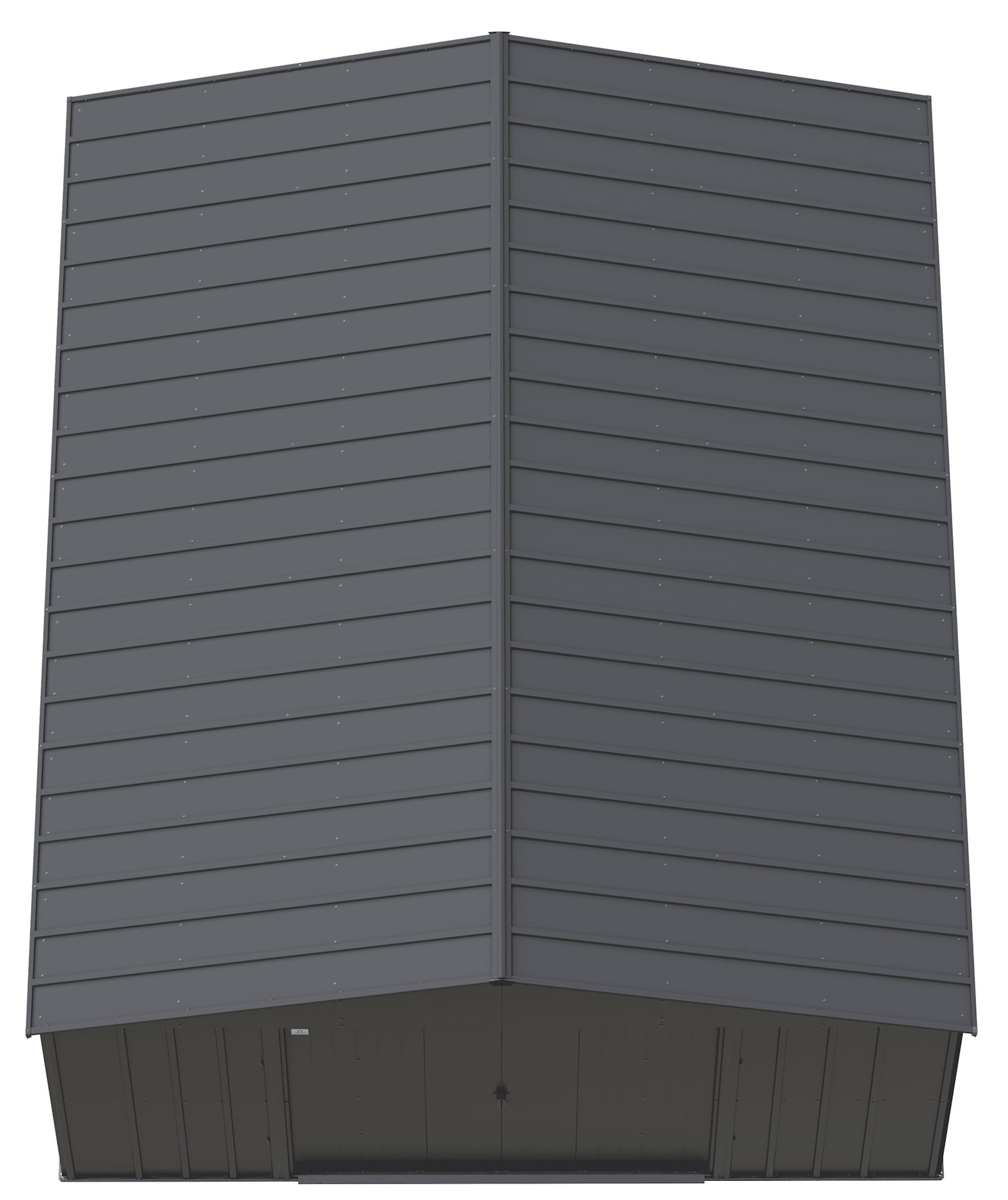 Arrow Classic 14x17-ft Charcoal Corrosion-Resistant Steel Shed