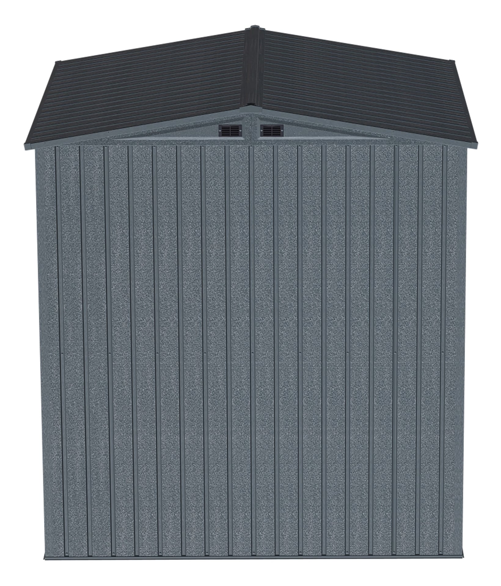 Arrow Elite Steel Storage Shed with Pent Roof, Anthracite, 6-ft x 6-ft