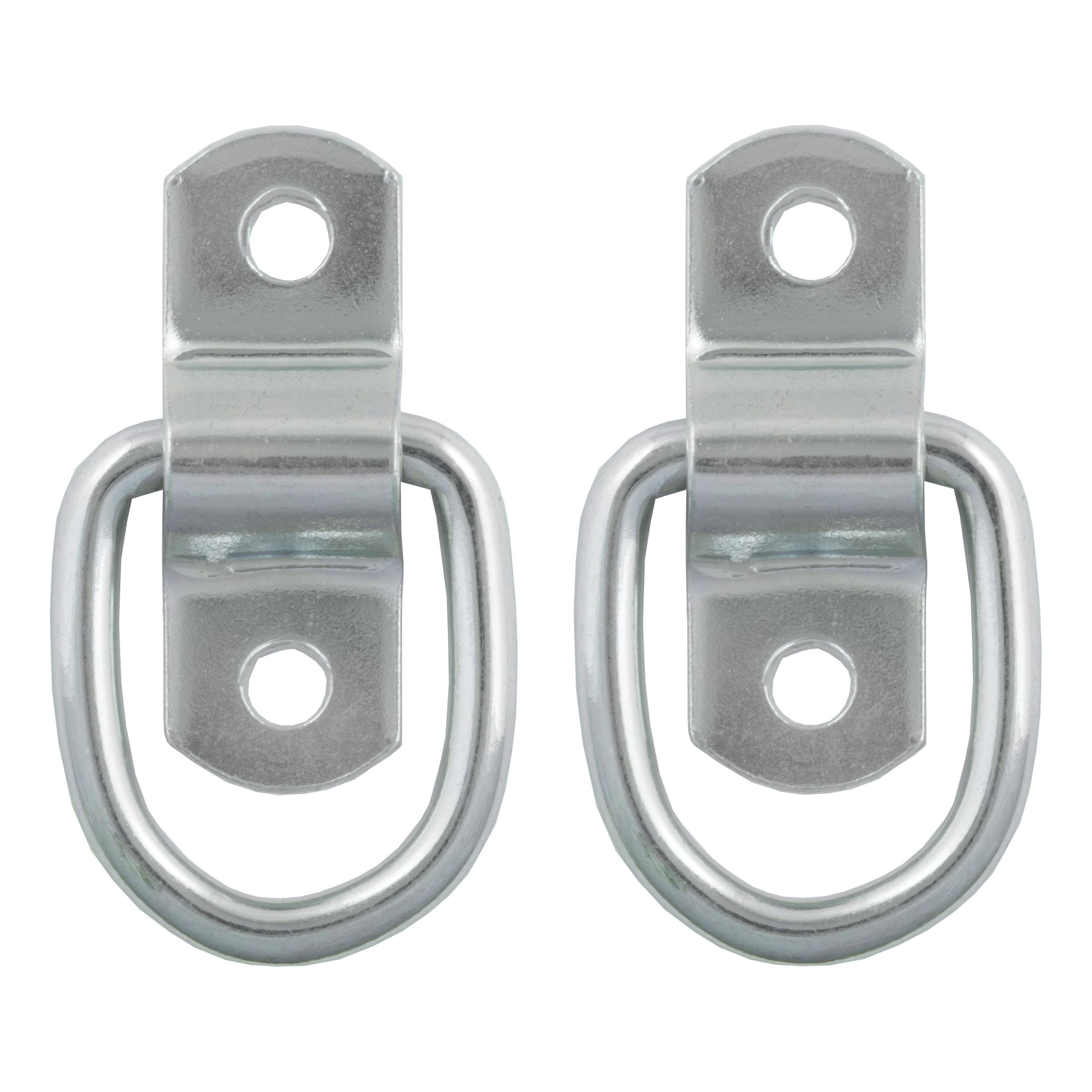 CURT 1-in x 1-1/4-in Surface-Mounted Tie-Down D-Rings, 1200-lb, 2-pk