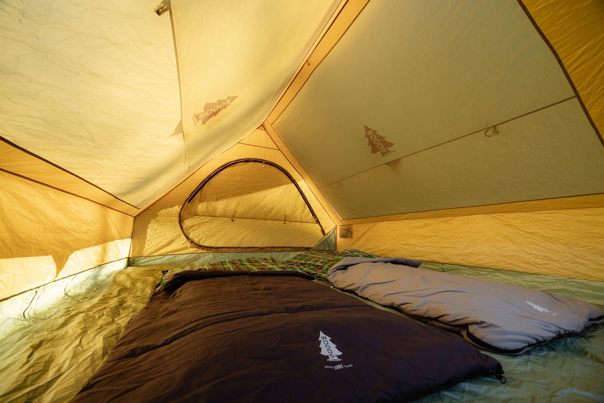Woods Heritage A-Frame 3-Season, 6-Person Camping Tent with 2-Doors, Rain Fly & Carry Bag