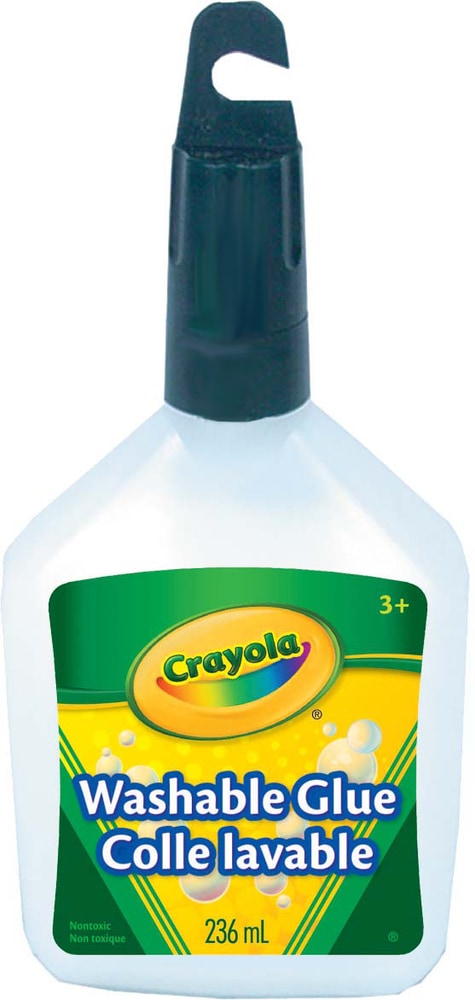 Crayola Washable Glue, White, 236-ml, for Arts & Crafts