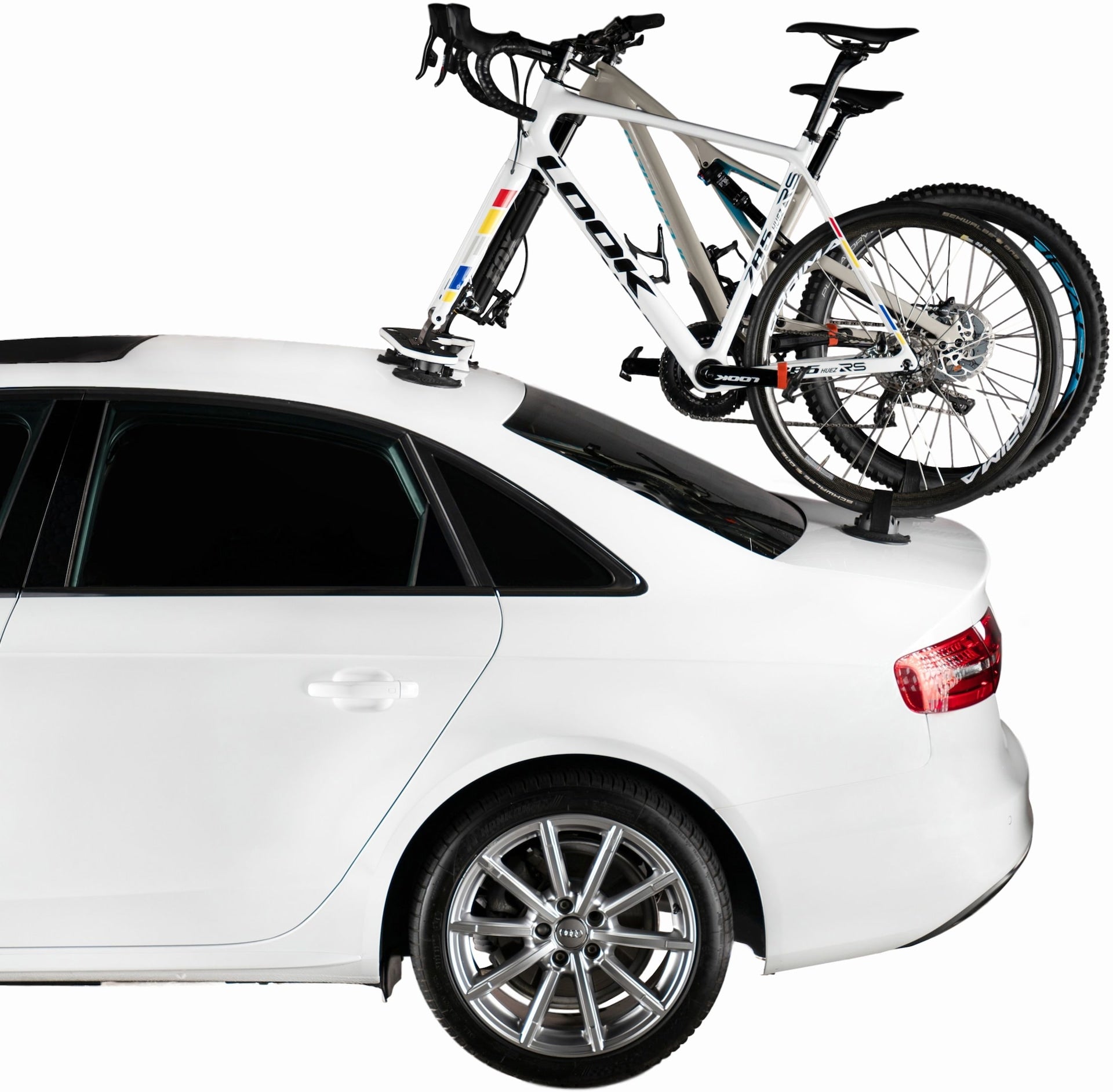SeaSucker Mini Bomber 2-Bike Roof Top, Trunk & Hatchback Bike Rack, Black