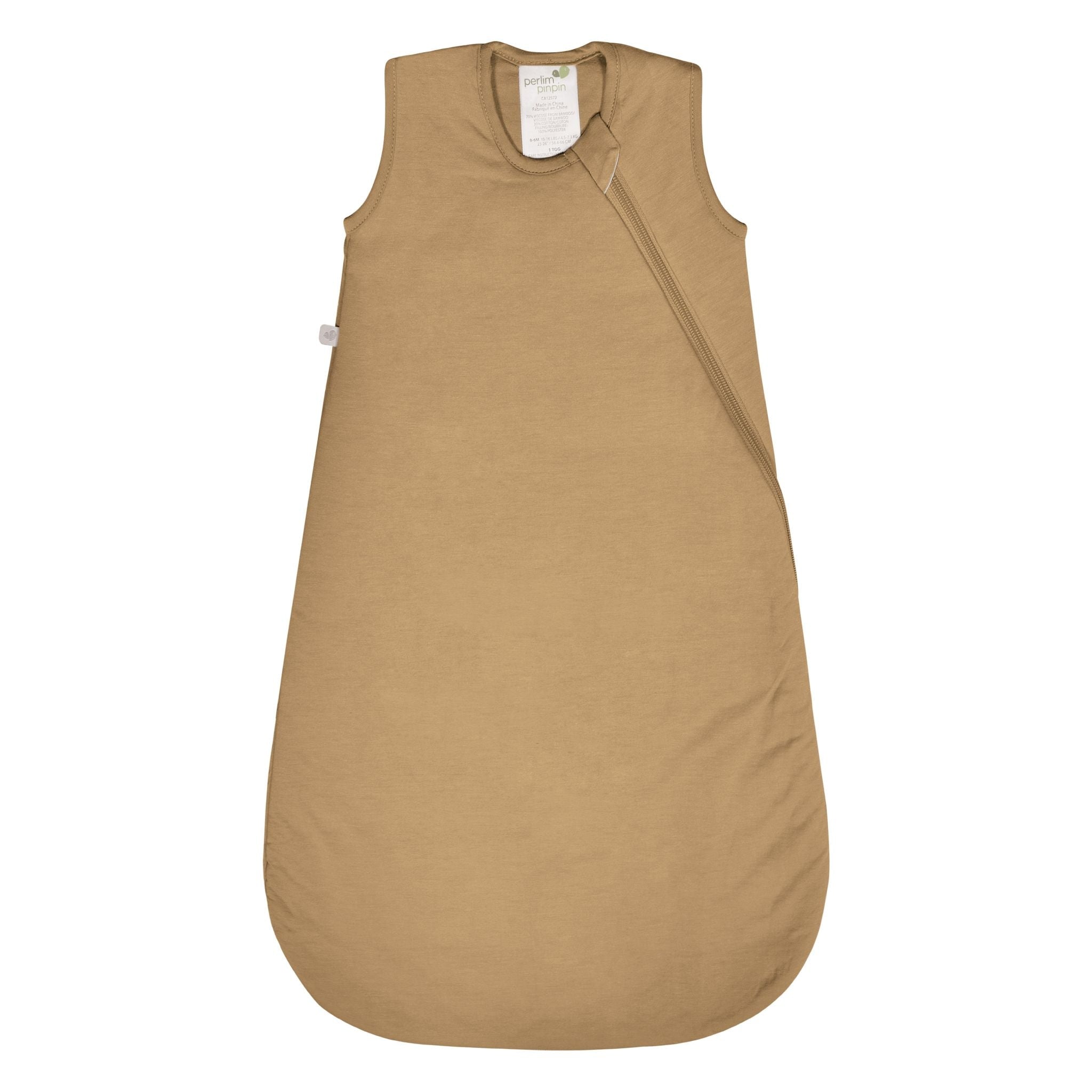 Perlimpinpin Bamboo Baby Sleep Bag, Honey, 6-18 months