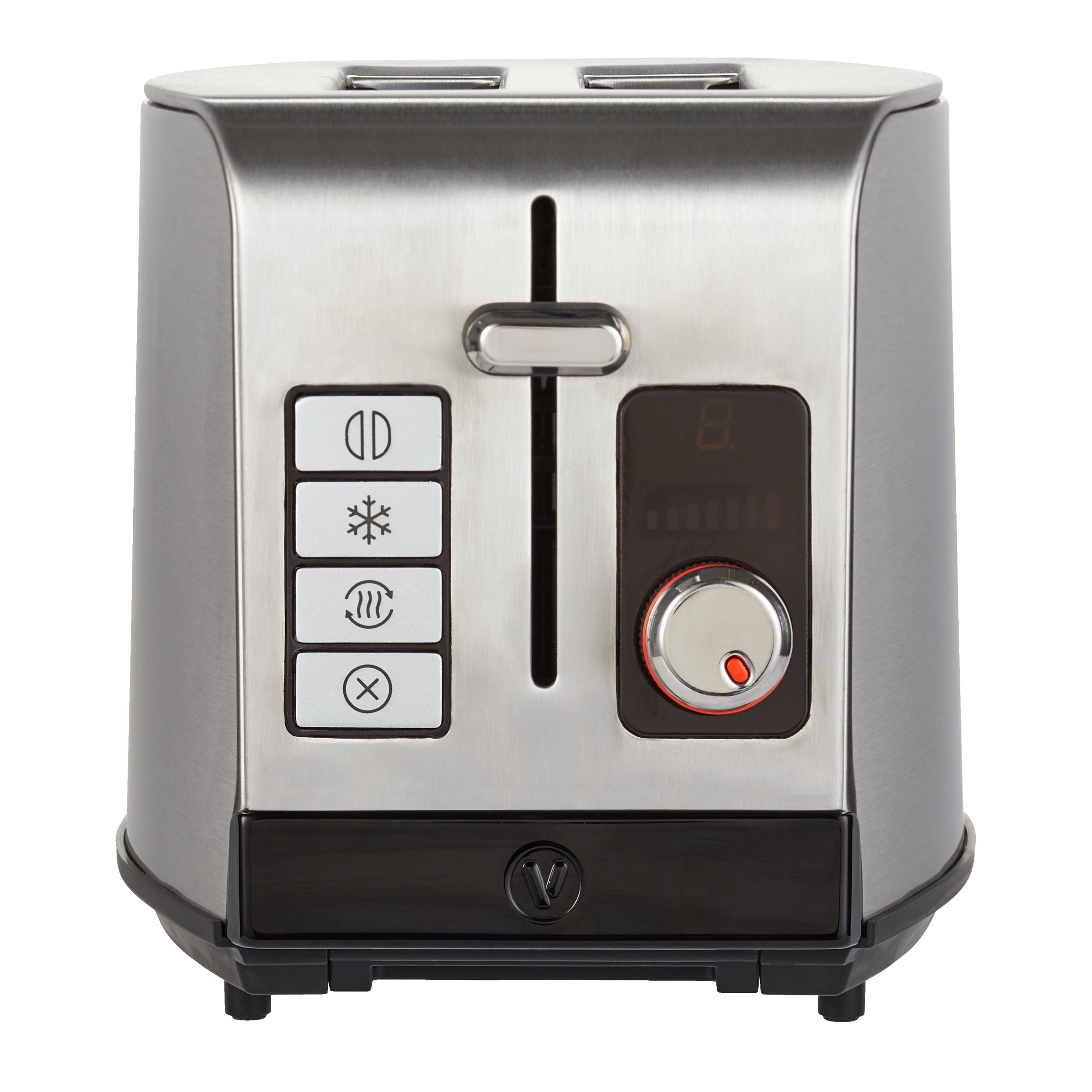 Vida by PADERNO Digital Stainless Steel Toaster, 2-Slice